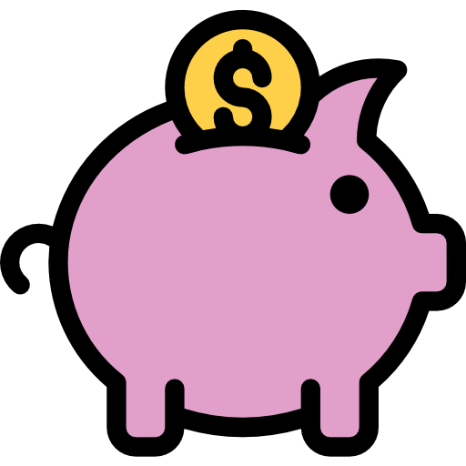 Piggy bank Justicon Lineal Color icon