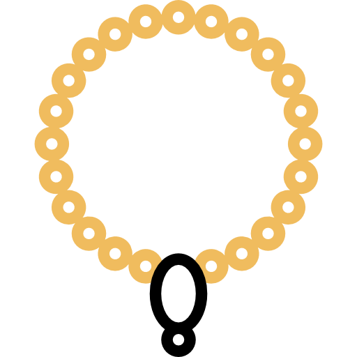 collier de perles Meticulous Yellow shadow Icône