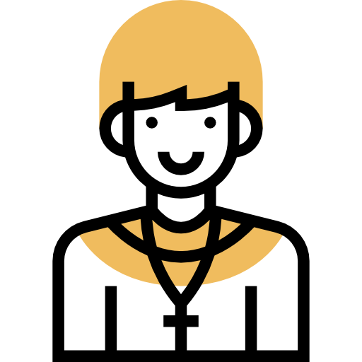 성직자 Meticulous Yellow shadow icon