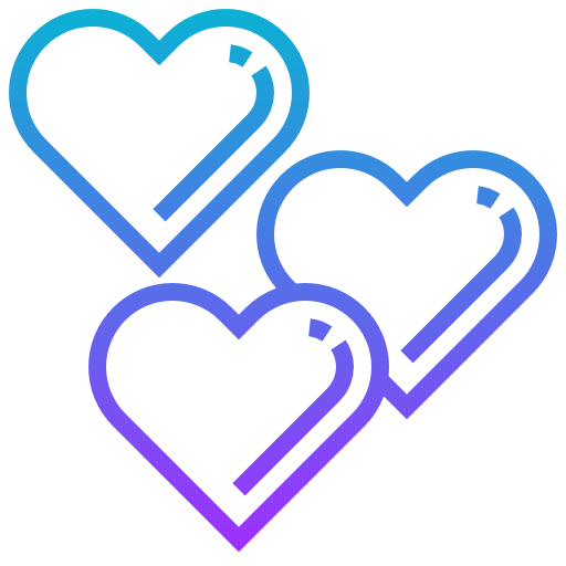 Hearts Meticulous Gradient icon
