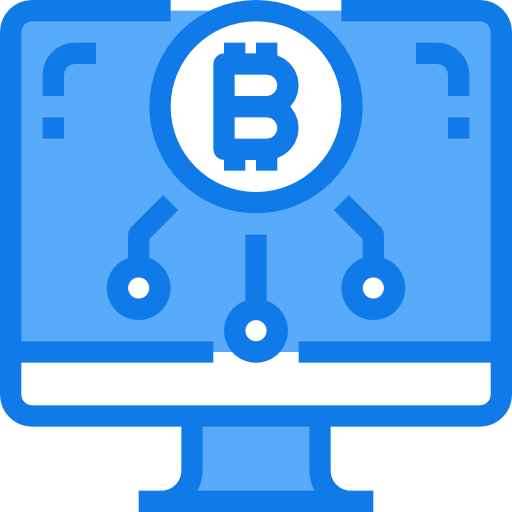 Bitcoin Justicon Blue icon