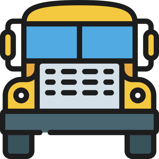 School bus Juicy Fish Soft-fill icon
