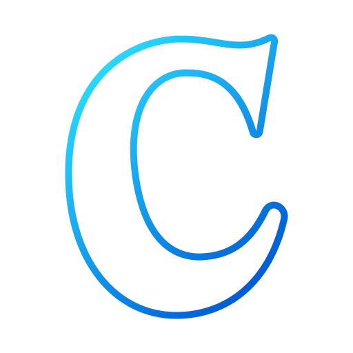 litera c Generic gradient outline ikona