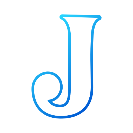 brief j Generic gradient outline icoon