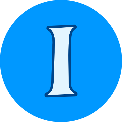 letra i Generic color lineal-color icono