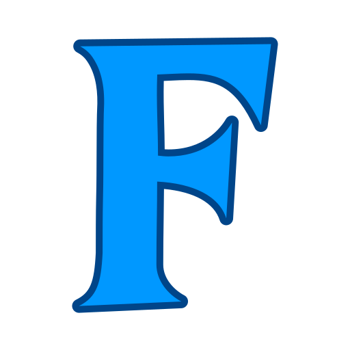 letra f Generic color lineal-color icono