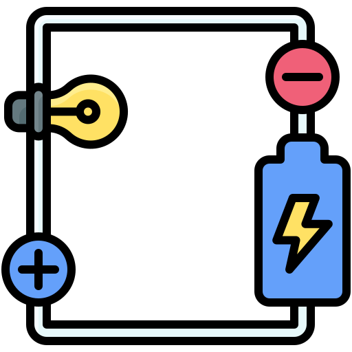 Электрическая цепь Generic color lineal-color иконка