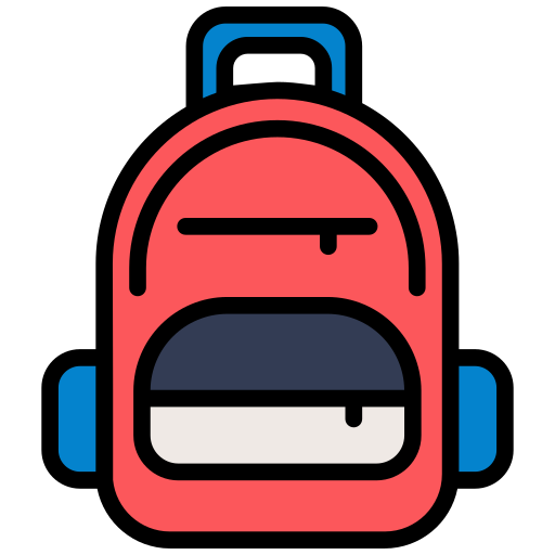 rucksack Generic color lineal-color icon