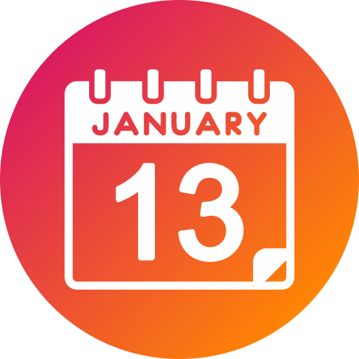 January Generic gradient fill icon