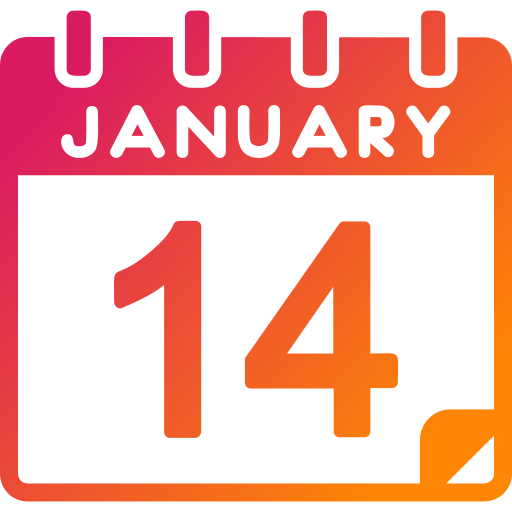 January Generic gradient fill icon