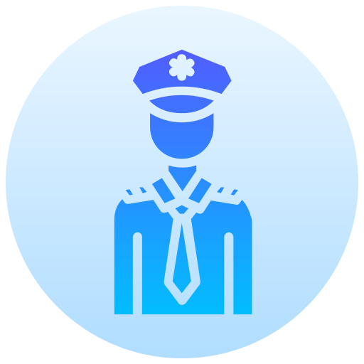 politieagent Generic gradient fill icoon