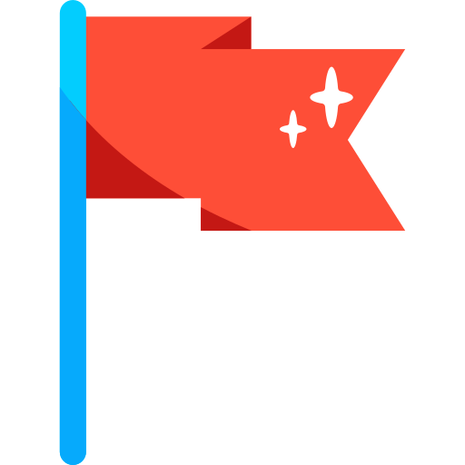 czerwona flaga Generic color fill ikona