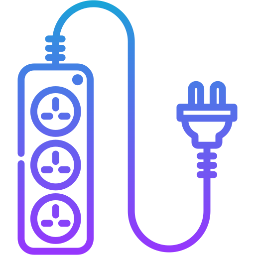 cable de extensión Generic gradient outline icono