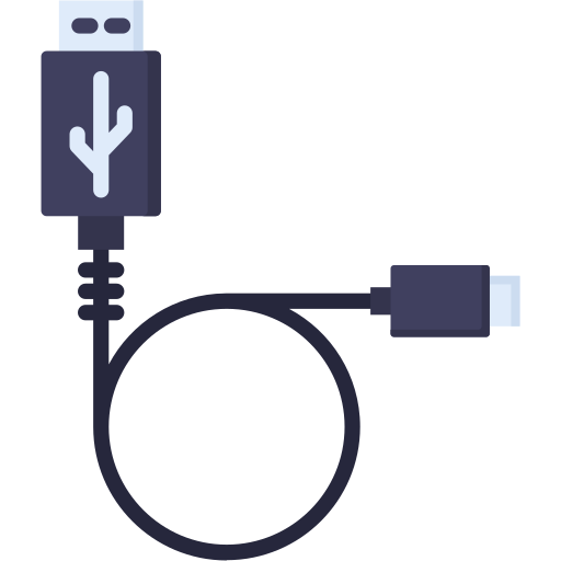 USB c cable Generic color fill icon