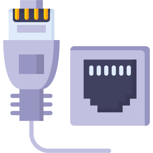 Ethernet port Generic color fill icon