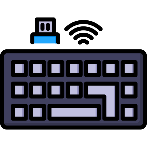 draadloos toetsenbord Generic color lineal-color icoon