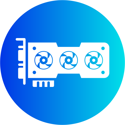 Video card Generic gradient fill icon
