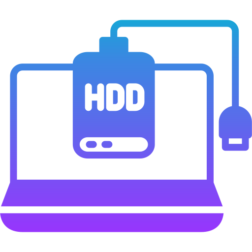 External hard drive Generic gradient fill icon