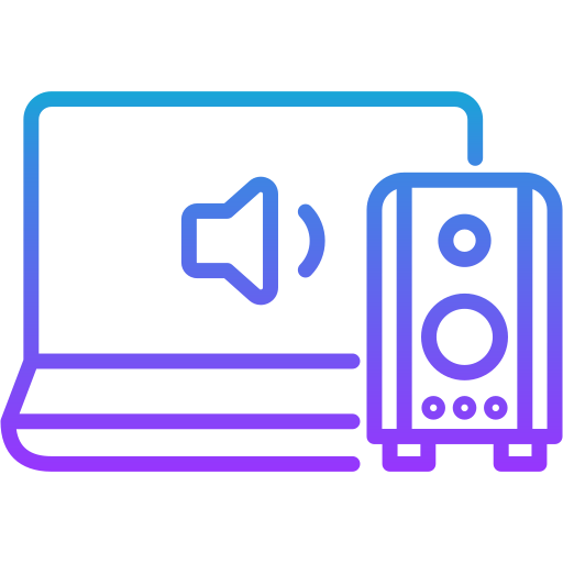 Laptop display Generic gradient outline icon