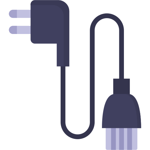 cable de energía Generic color fill icono