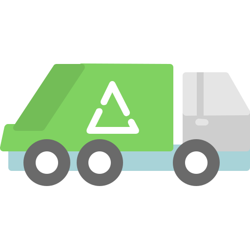 Trash truck Generic color fill icon