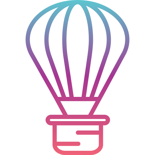 Hot air ballon Generic gradient outline icon