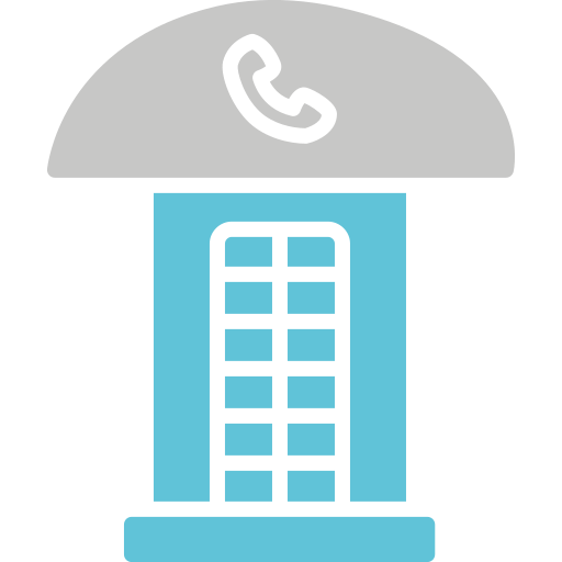 公衆電話ボックス Generic color fill icon
