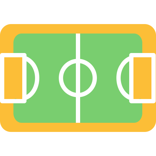 Soccer field Generic color fill icon