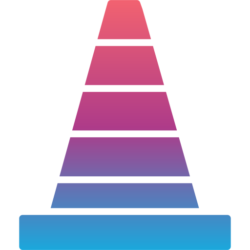 stożek ruchu Generic gradient fill ikona