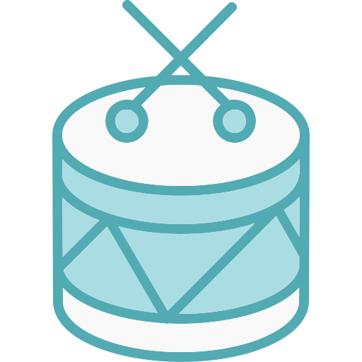 Drums Generic color lineal-color icon