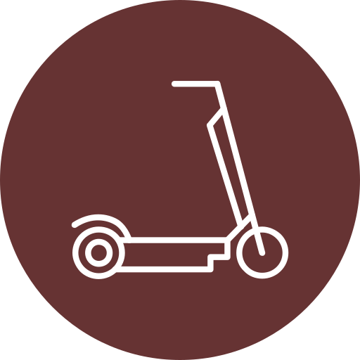 Kick scooter Generic color fill icon