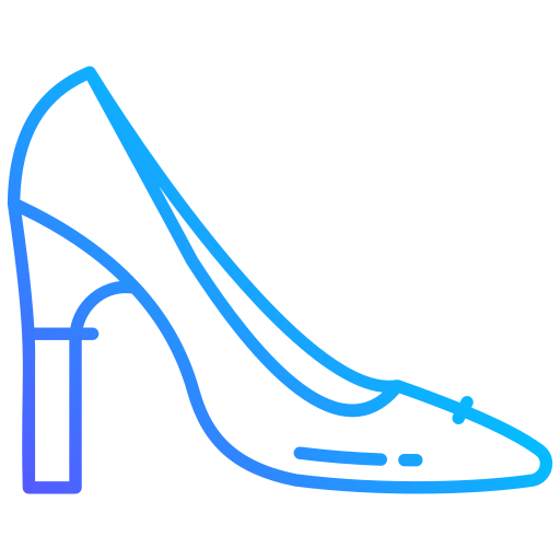 schoenen met hakken Generic gradient outline icoon