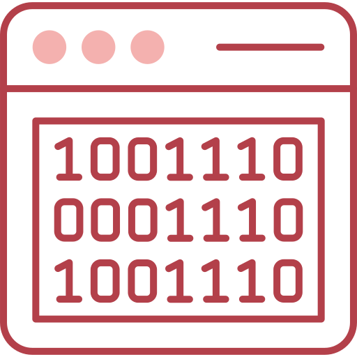 Binary code Generic color lineal-color icon