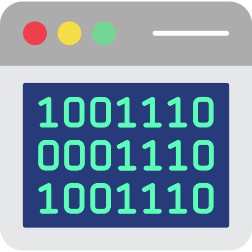 código binario Generic color fill icono
