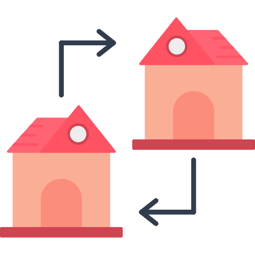 Home exchange Generic color fill icon
