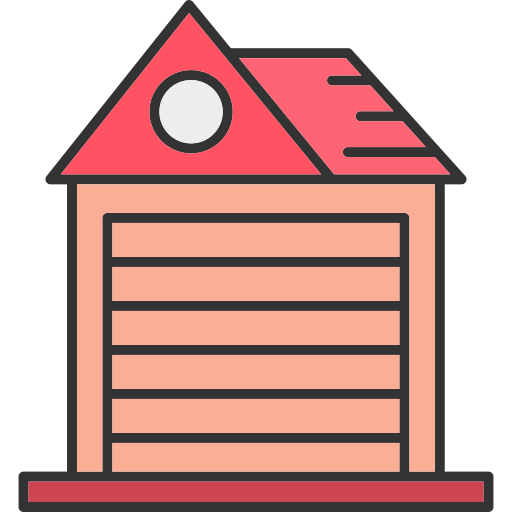 Garage Generic color lineal-color icon