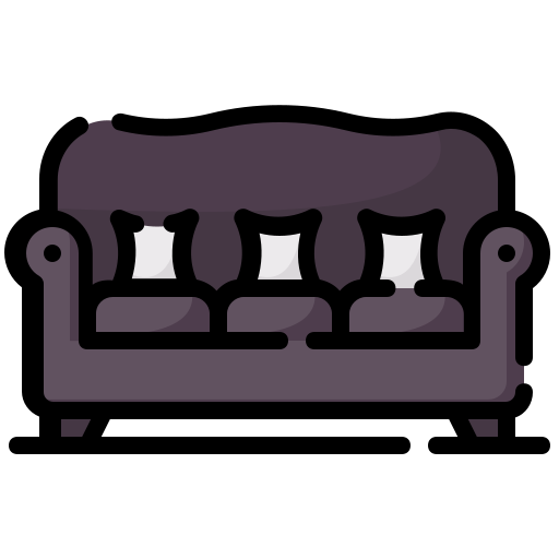 Couch Generic color lineal-color icon