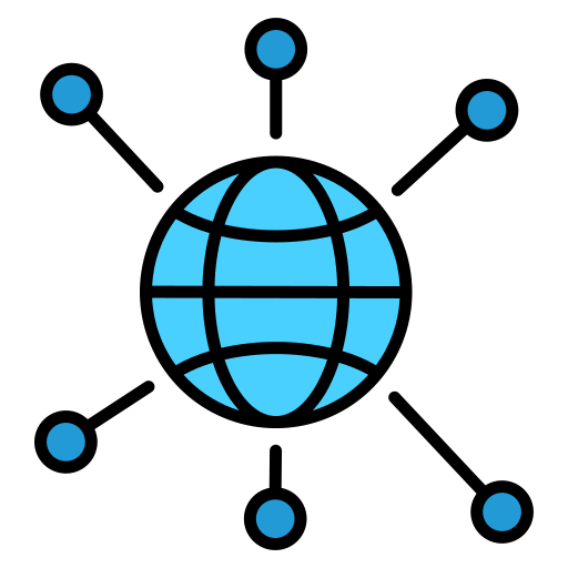 Network Generic color lineal-color icon