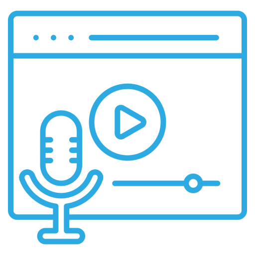 Podcasting Generic color outline icon