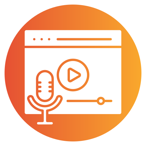 podcasting Generic gradient fill icon
