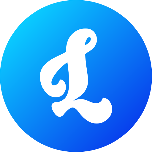 Letter l Generic gradient fill icon
