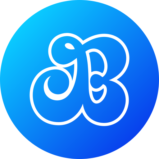Letter b Generic gradient fill icon