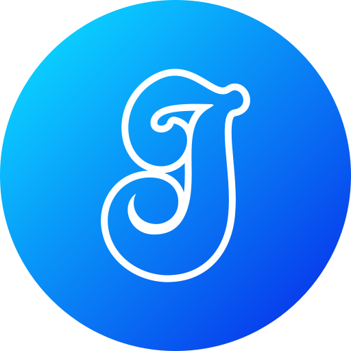 Letter j Generic gradient fill icon
