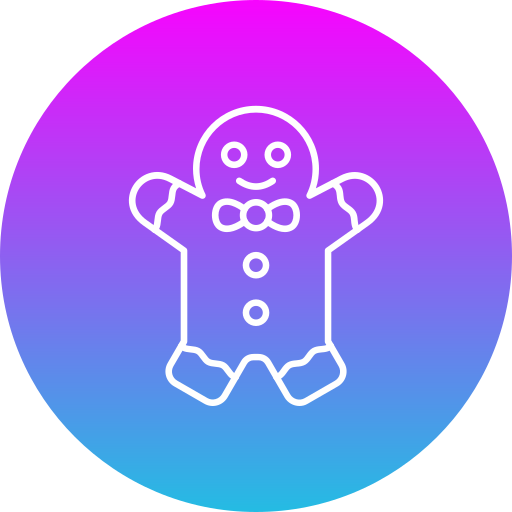 Gingerbread Generic gradient fill icon