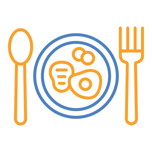 食事 Generic color outline icon