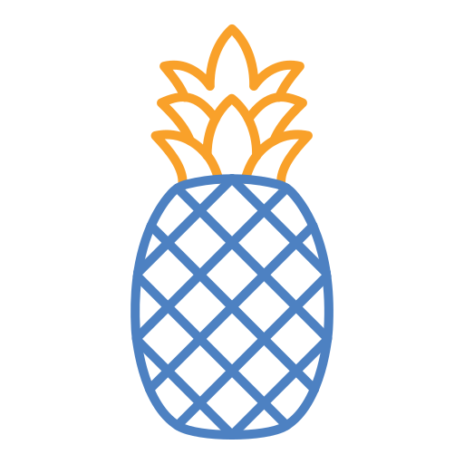 ananas Generic color outline ikona