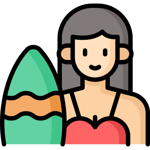 surfer Generic color lineal-color ikona