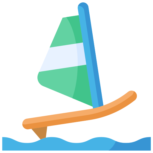 ウインドサーフィン Generic color fill icon