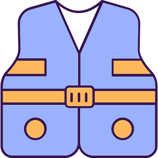 chaleco de seguridad Generic color lineal-color icono