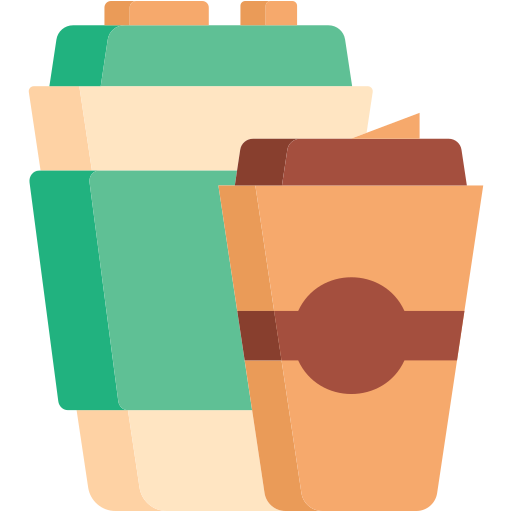 커피 컵 Generic color fill icon
